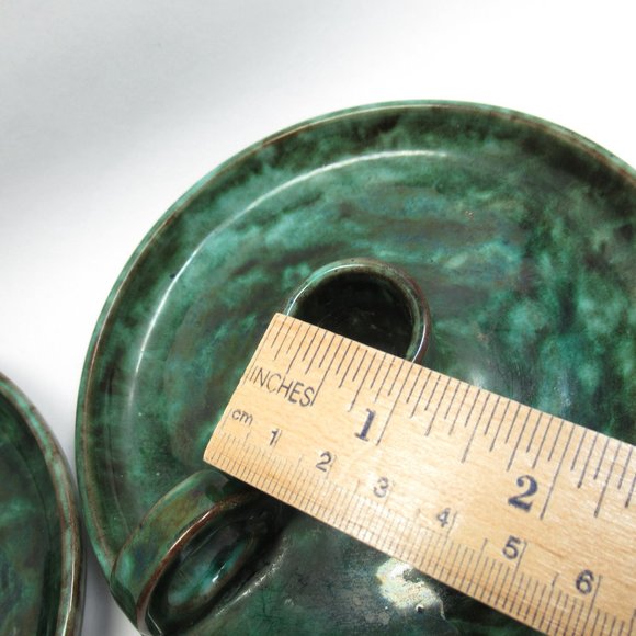 Green Pottery Candle Holders - Picture 14 of 16